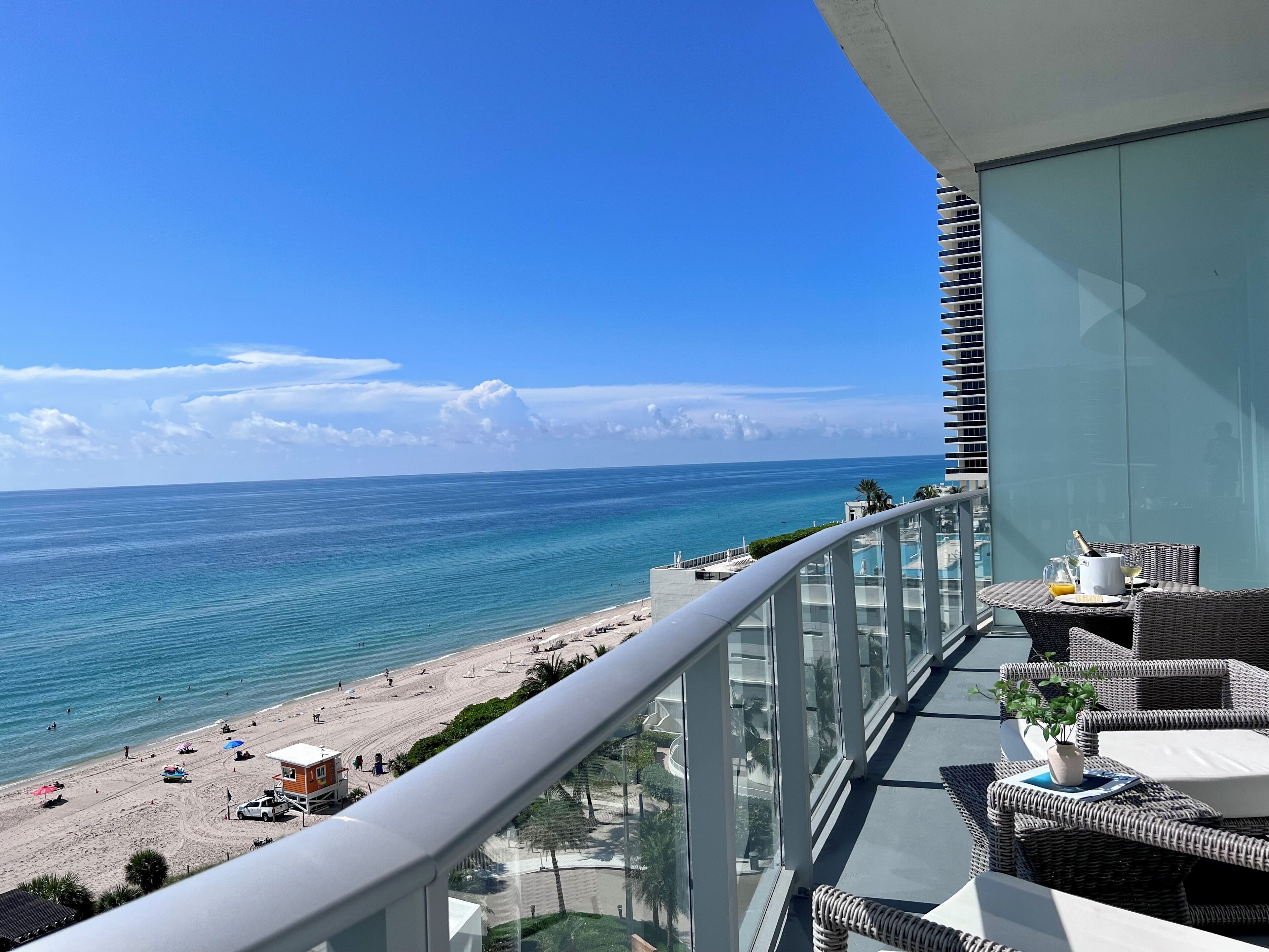 Panoramic Oceanfront Balcony in Luxury Condo at Hyde Resort & Residences