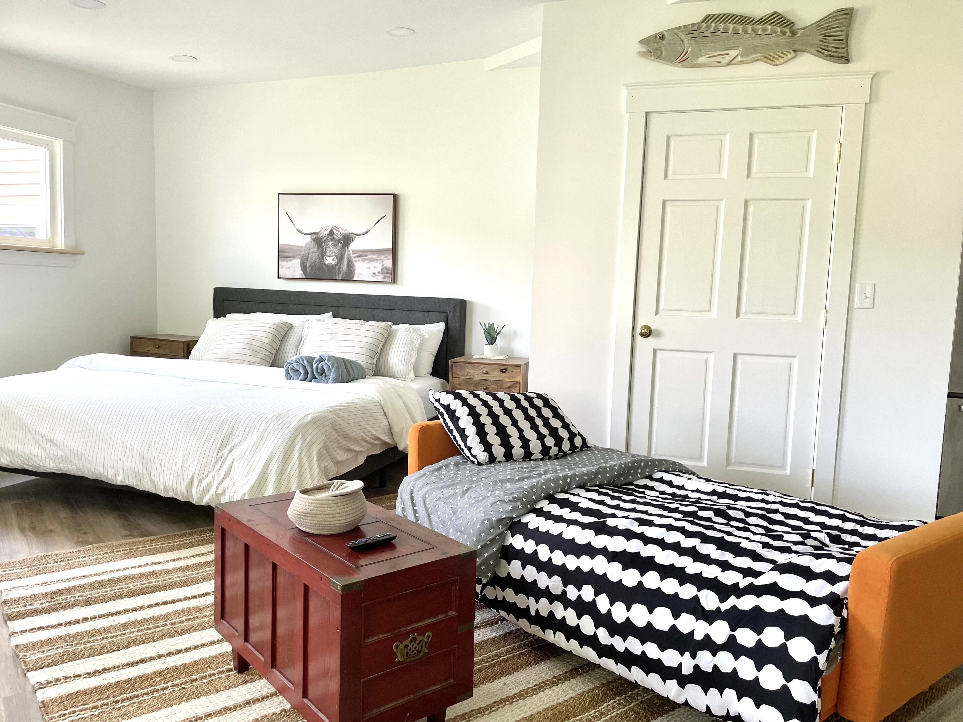 1 chambre, fer et planche à repasser, Wi-Fi, draps fournis