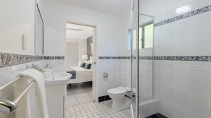 Shower, hair dryer