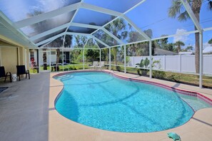A heated pool
