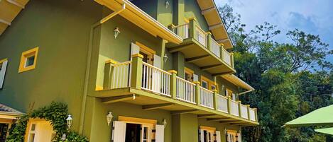 Majoituspaikan julkisivu