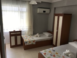 Premium bedding, desk, free WiFi, bed sheets