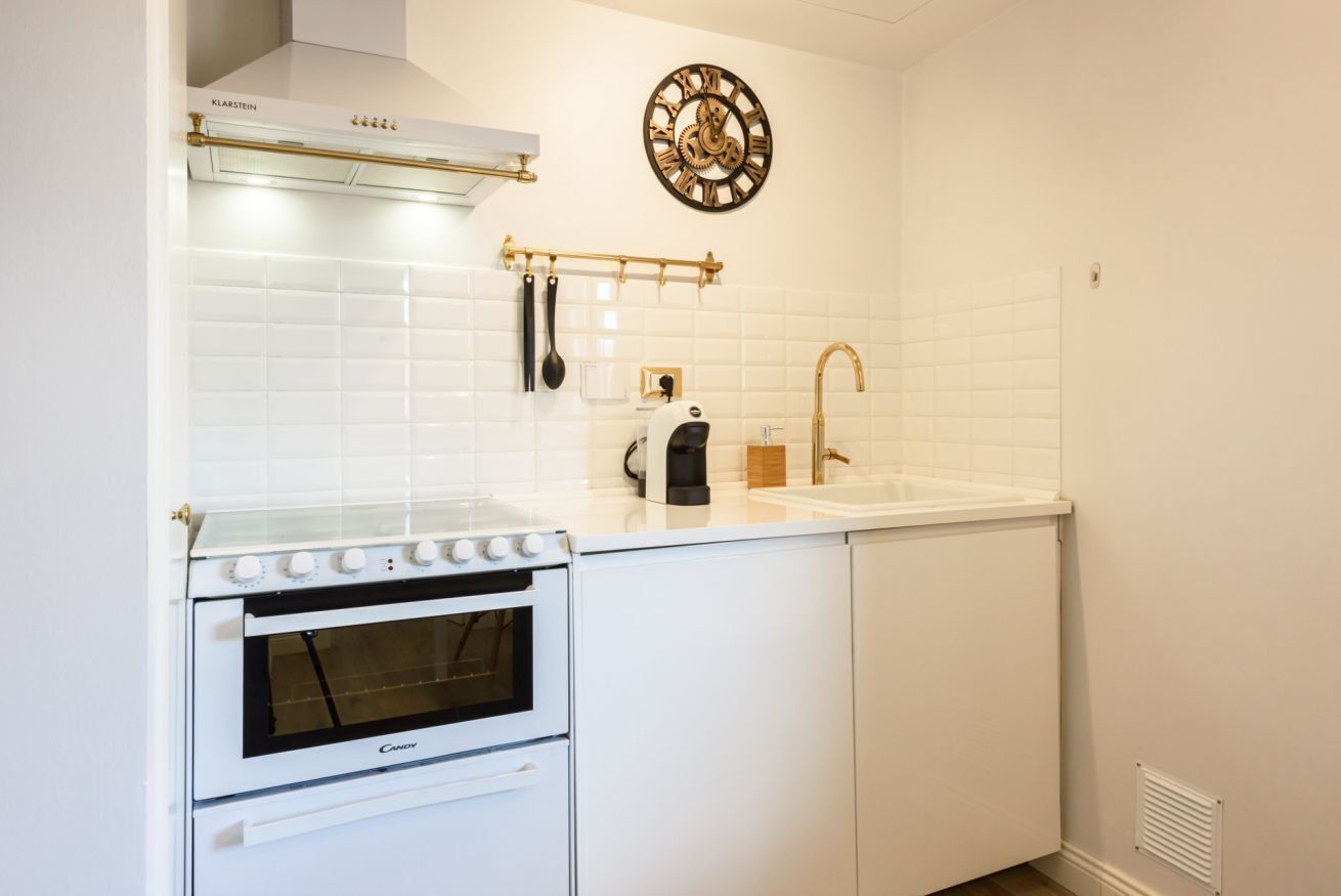 Kühlschrank, Ofen, Herdplatte, Geschirrspüler