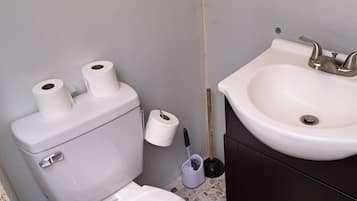 Towels, soap, toilet paper