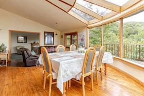 Dining - Sea views from holiday house (Lower Hutt)