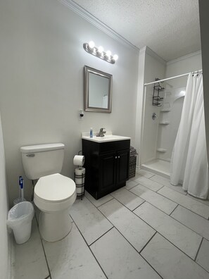 Hair dryer, towels, soap, toilet paper - Central ICT.Z (Wichita)