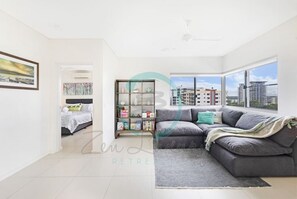 Luxury Condo | Living area | 65-inch Smart TV with cable channels, TV - ZEN LUXURY 2-STORY Penthouse Mindal View (Darwin)