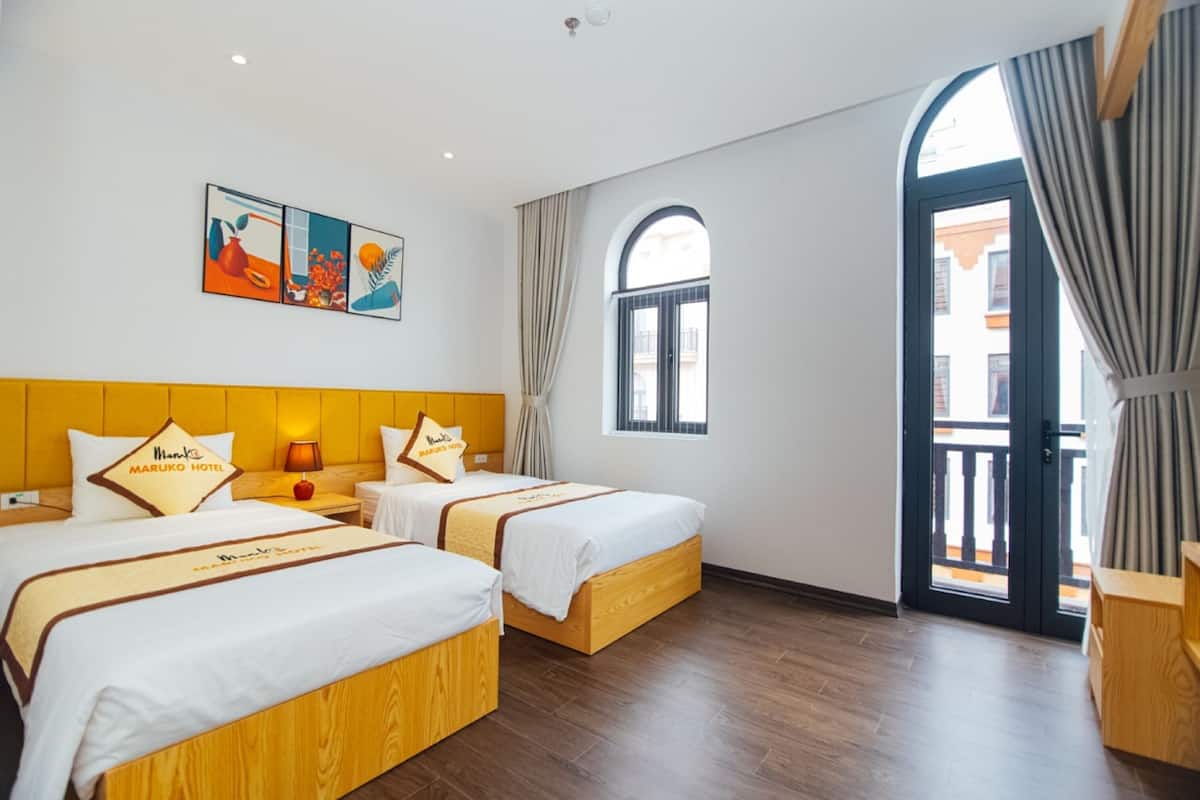 Phòng đôi dành cho gia đình | Bộ đồ giường kháng dị ứng, minibar, màn/rèm cản sáng, phòng cách âm 