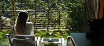 Studio Apartment 'Garden Lodge Exclusive Two' with Mountain View, Private Terrace and Wi-Fi