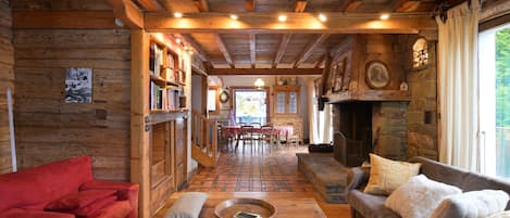 TV, fireplace, DVD player