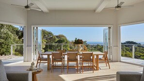 Outdoor dining - The Cape Retreat with stunning views (Cape Schanck)