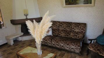 TV, DVD player, table tennis, books