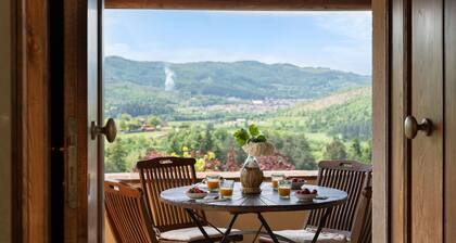 Private Villa with WIFI, private pool, hot tub, A/C, TV, patio, panoramic view, close to Arezzo