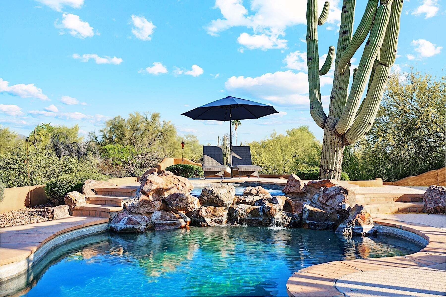 A heated pool