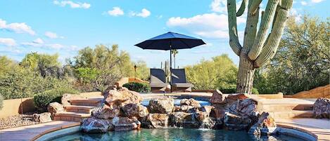A heated pool