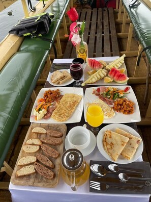 Kontinental frokost er inkludert hver dag
