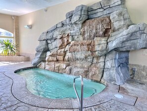 Indoor pool, a heated pool