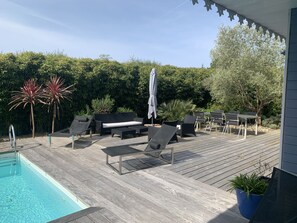 A heated pool