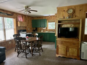 Fridge, microwave, oven, stovetop - Secluded Cabin in Great Location - Close to State Parks in the Endless Mountains (Laporte Twp)