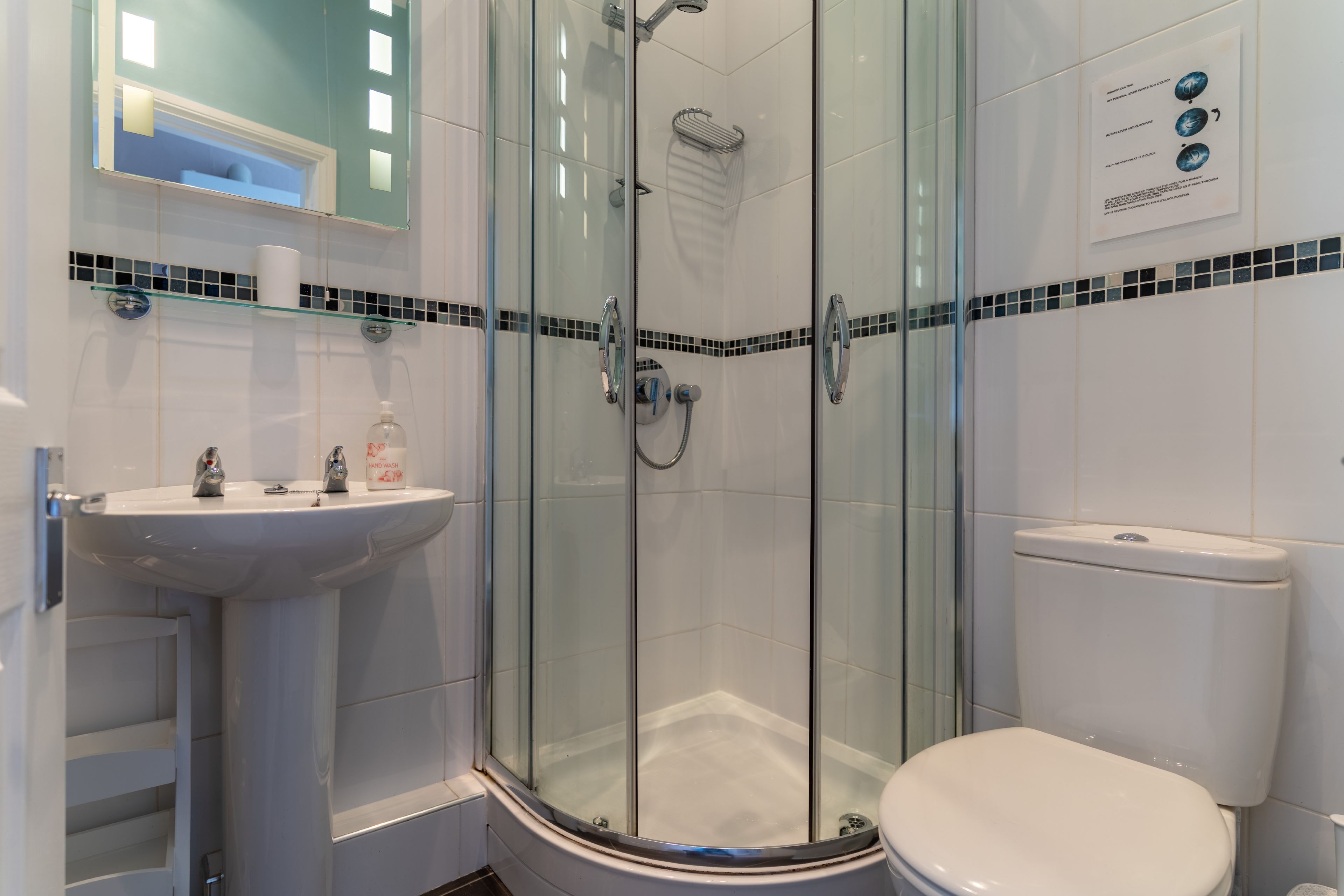 Shower, hair dryer