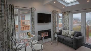 TV connectée, cheminée