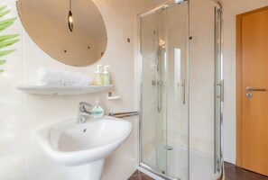 Shower, hair dryer, towels, shampoo - Chic and Comfort in Central Esch (Esch-sur-Alzette)