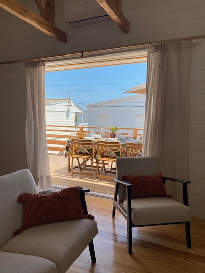 Chalet sur Pilotis, Esprit Film 37°2, Gruissan Plage Wifi