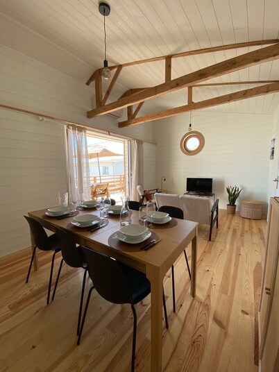 Chalet sur Pilotis, Esprit Film 37°2, Gruissan Plage Wifi