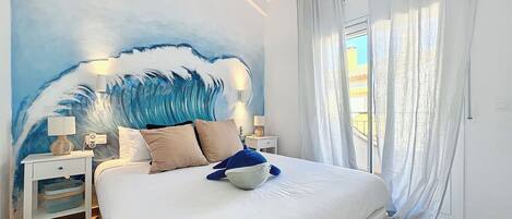 2 chambres, fer et planche Ă repasser, Wi-Fi gratuit, draps fournis