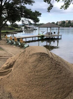 Tæt på stranden, liggestole