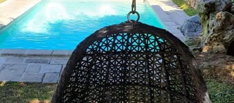 A paradise with view of the cote du Rhone valley