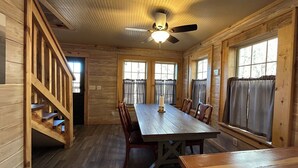 Dining - Park and ride to the ATV trailhead and the Mulberry River at Cass Arkansas. (Ozark)