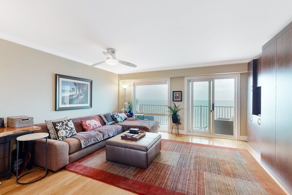 TV, books, video library