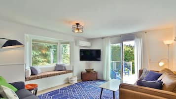 Smart TV, books, stereo