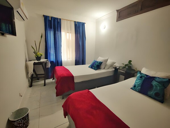 Free WiFi, bed sheets