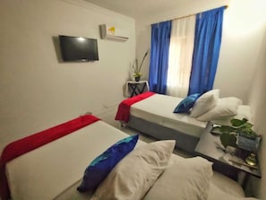 Free WiFi, bed sheets