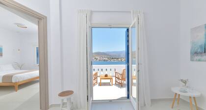 Sea-side Villa Hydroussa by Andros Homes, ideal for a relaxing retreat.