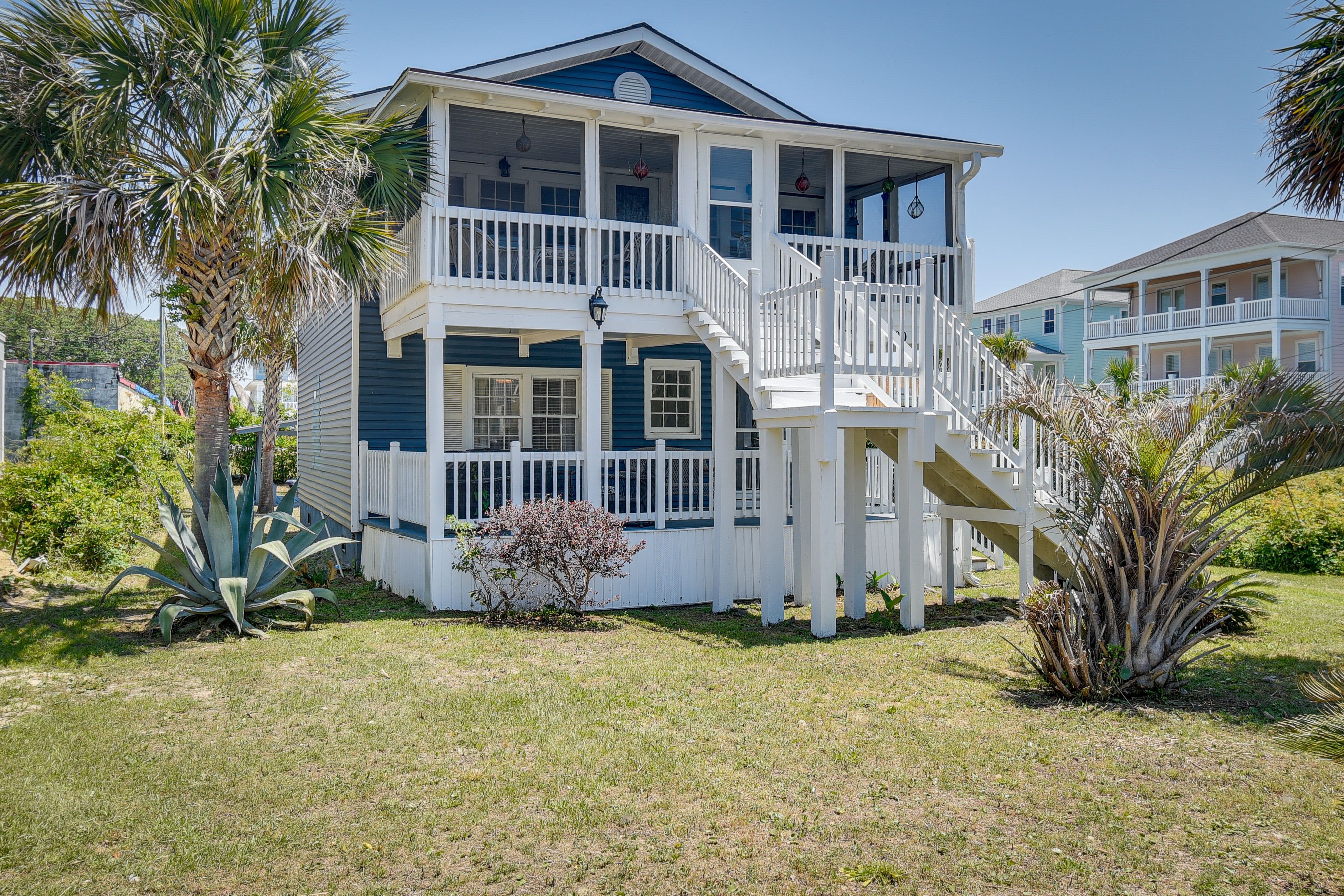Coastal-Chic Home Near Myrtle Beach, Walk to Ocean