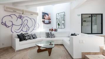 TV, foosball, table tennis