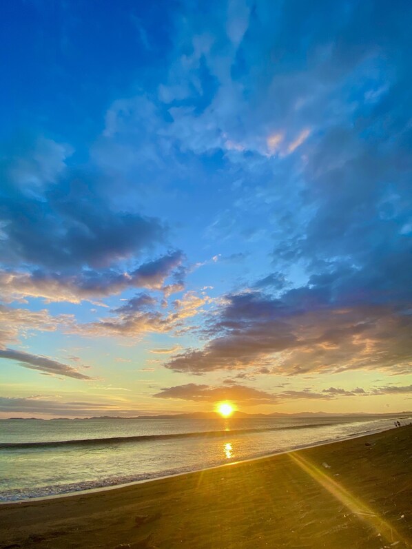 Sun loungers, beach towels