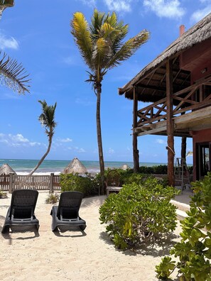 Habitación cuádruple, vistas al mar | Vistas del balcón