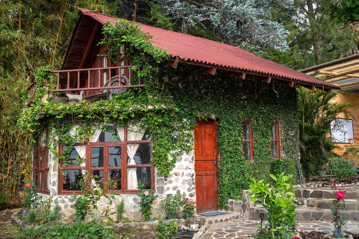 Cabaña panorámica | Wifi gratis y ropa de cama