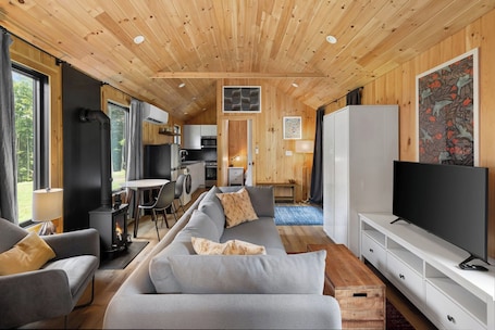 Living area. Vermont Scandinavian Chalet (B)