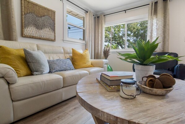 Smart TV, books, stereo