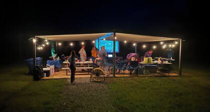 #2 Funny Farm Cabins on the pond.