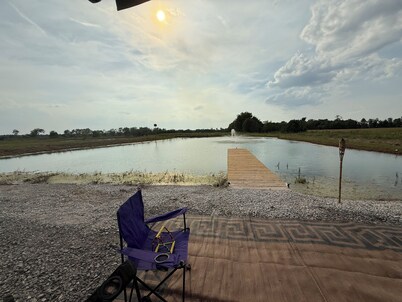 #2 Funny Farm Cabins on the pond.