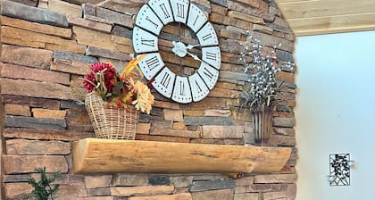 Treetop View | Wood fireplace, large deck