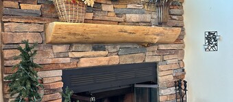 Treetop View | Wood fireplace, large deck