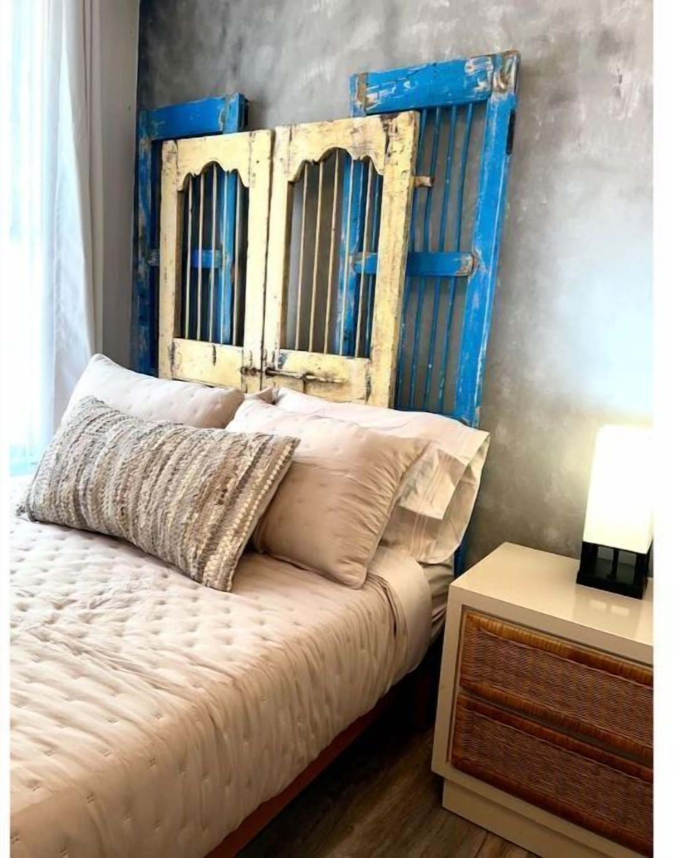 Authentic Old Havana Doors crafted into headboards! 