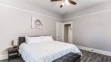 1 habitación, tabla de planchar con plancha y wifi